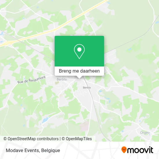 Modave Events kaart