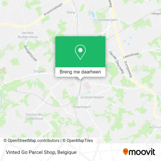Vinted Go Parcel Shop kaart
