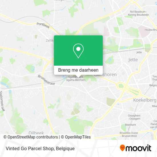 Vinted Go Parcel Shop kaart