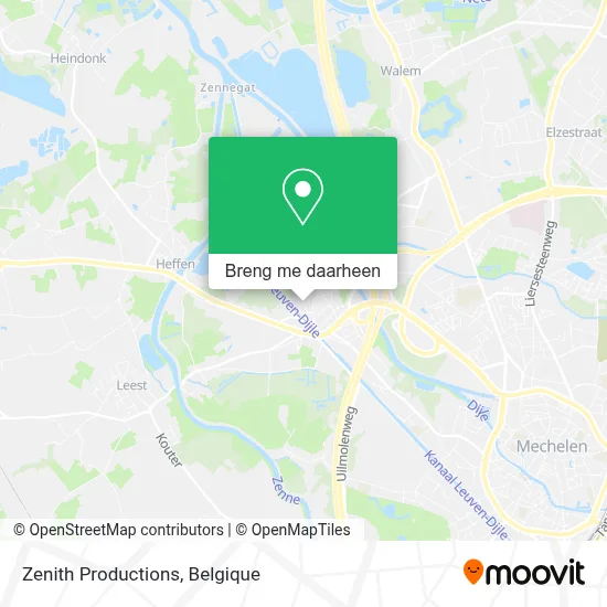Zenith Productions kaart
