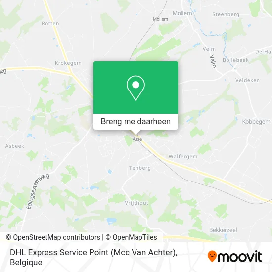 DHL Express Service Point (Mcc Van Achter) kaart