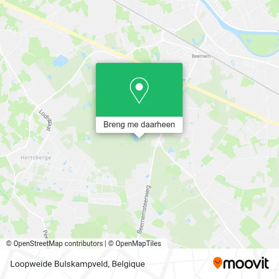 Loopweide Bulskampveld kaart