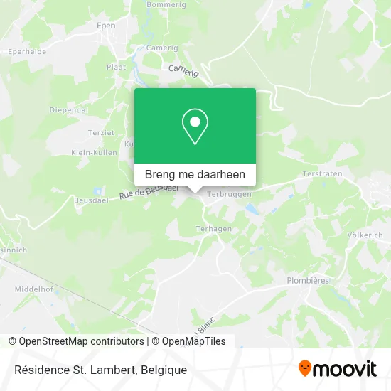 Résidence St. Lambert kaart