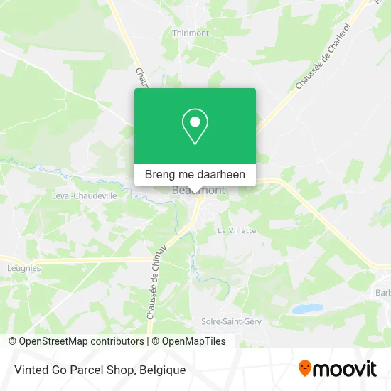 Vinted Go Parcel Shop kaart