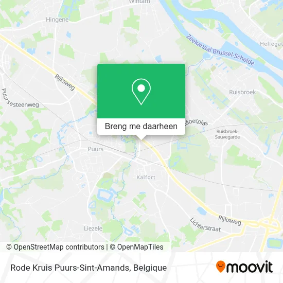 Rode Kruis Puurs-Sint-Amands kaart