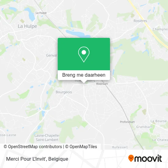 Merci Pour L'Invit' kaart