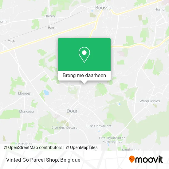 Vinted Go Parcel Shop kaart