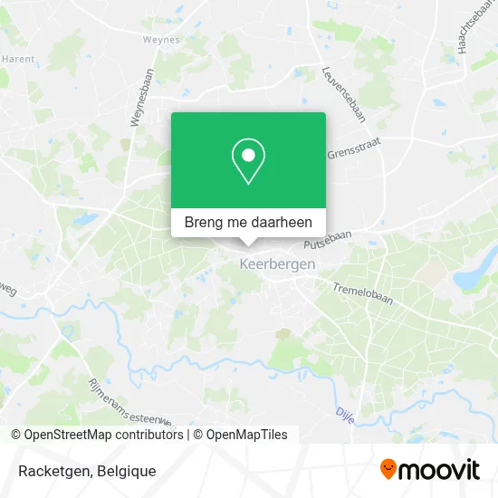 Racketgen kaart