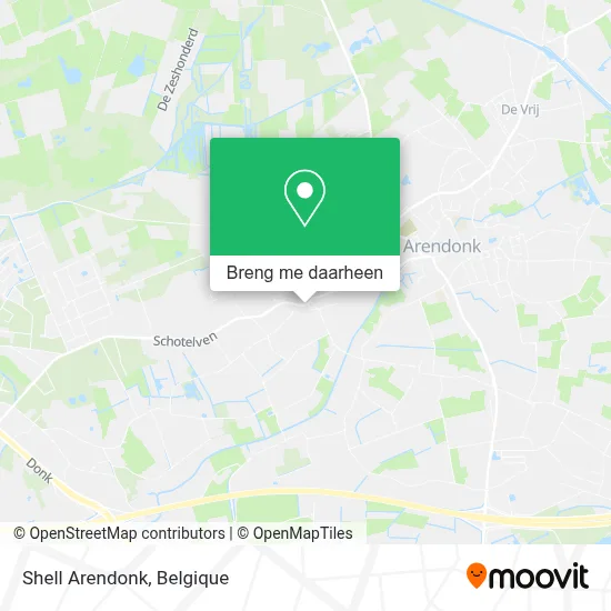 Shell Arendonk kaart