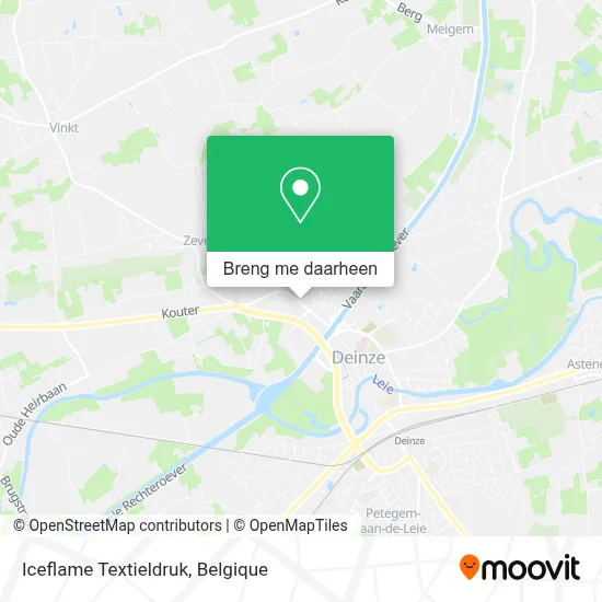 Iceflame Textieldruk kaart