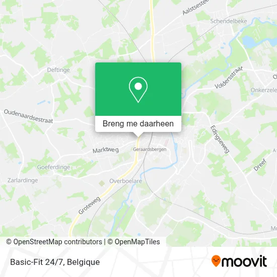 Basic-Fit 24/7 kaart