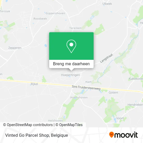 Vinted Go Parcel Shop kaart