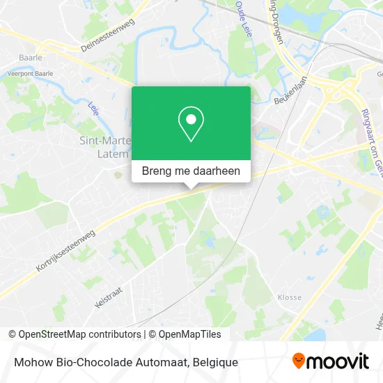 Mohow Bio-Chocolade Automaat kaart