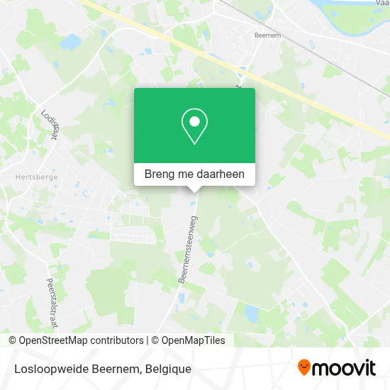 Losloopweide Beernem kaart
