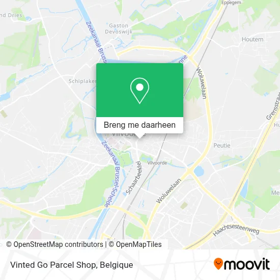 Vinted Go Parcel Shop kaart