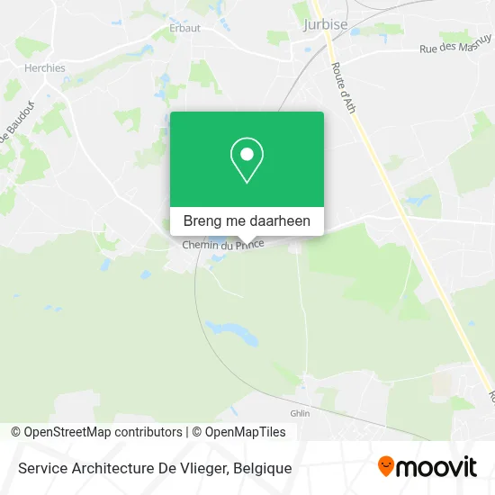 Service Architecture De Vlieger kaart
