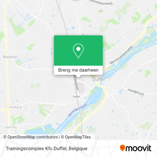 Trainingscomplex Kfc Duffel kaart