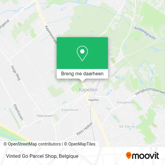 Vinted Go Parcel Shop kaart