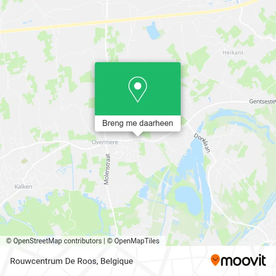 Rouwcentrum De Roos kaart