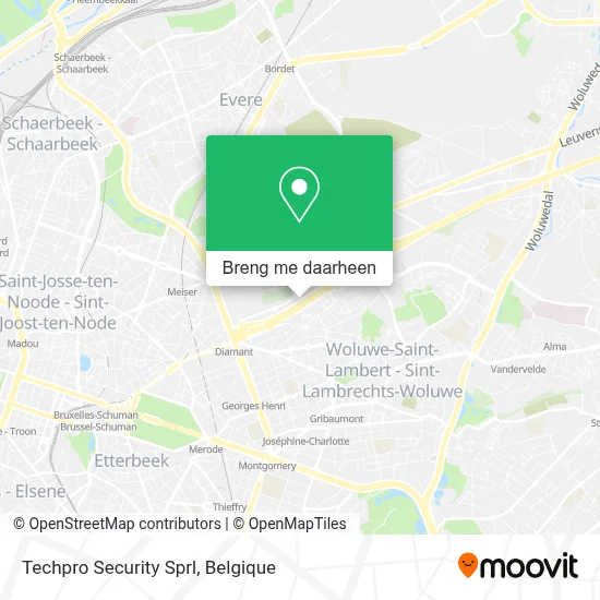 Techpro Security Sprl kaart