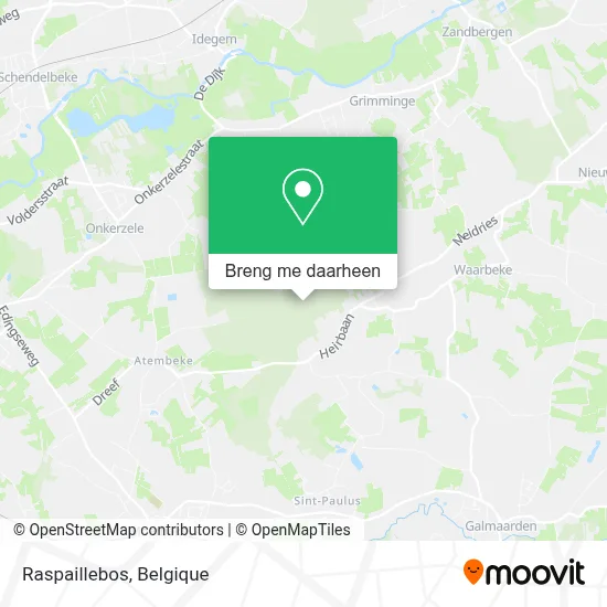Raspaillebos kaart