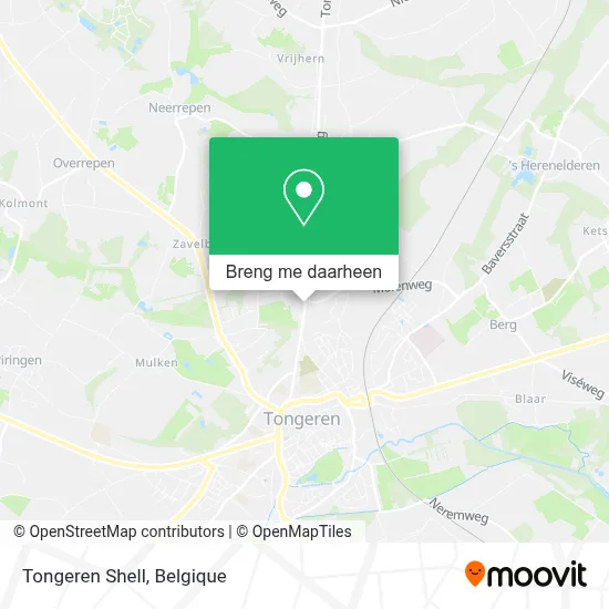 Tongeren Shell kaart