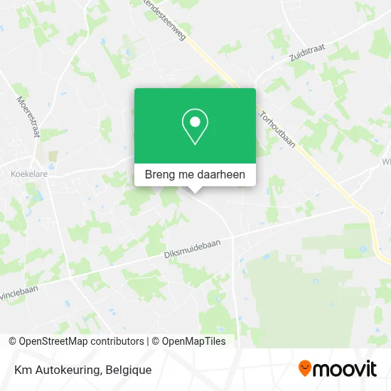 Km Autokeuring kaart