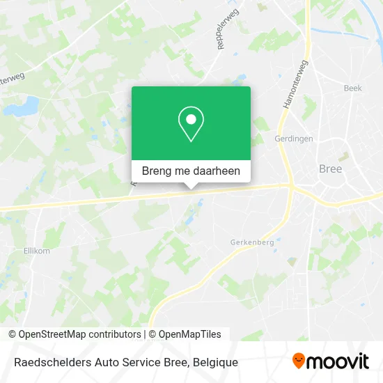 Raedschelders Auto Service Bree kaart