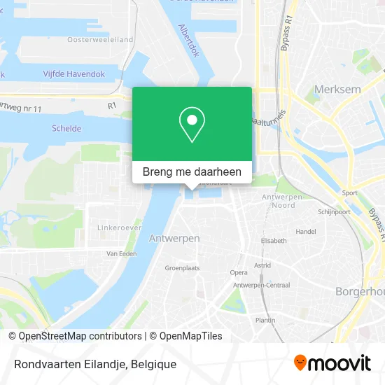 Rondvaarten Eilandje kaart