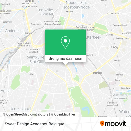 Sweet Design Academy kaart