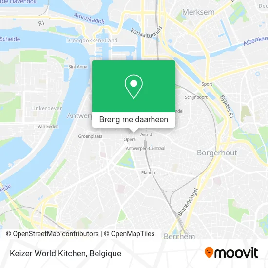 Keizer World Kitchen kaart