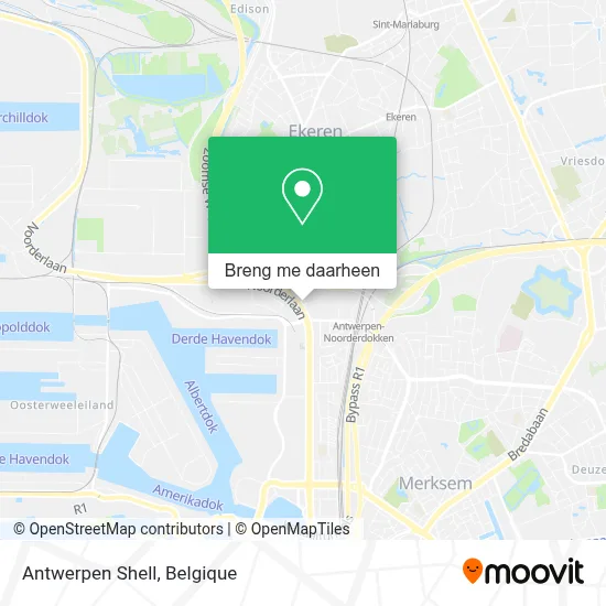 Antwerpen Shell kaart