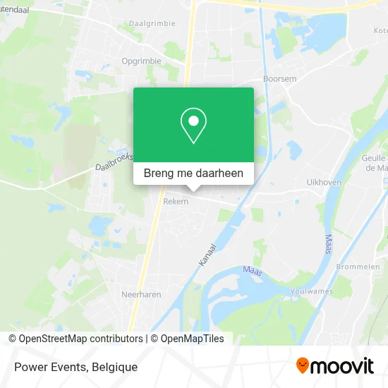 Power Events kaart