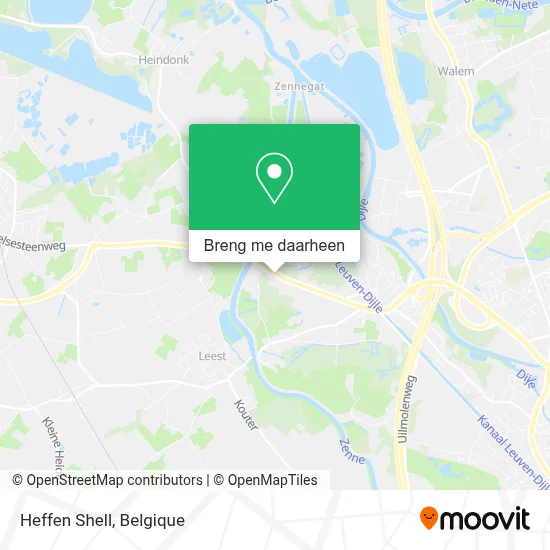 Heffen Shell kaart