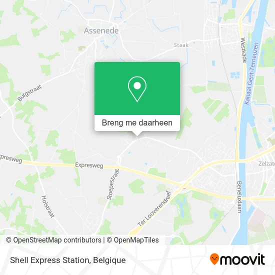 Shell Express Station kaart