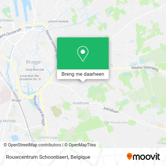 Rouwcentrum Schoonbaert kaart