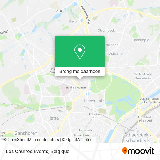 Los Churros Events kaart