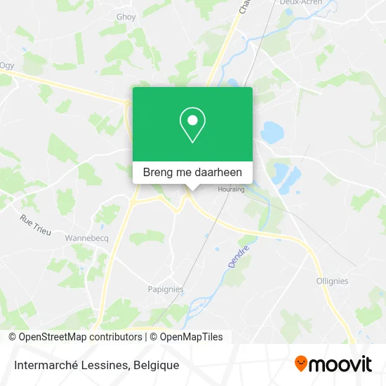 Intermarché Lessines kaart