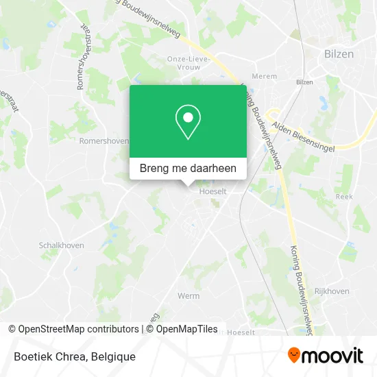 Boetiek Chrea kaart