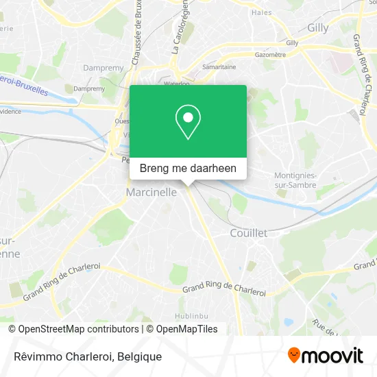 Rêvimmo Charleroi kaart