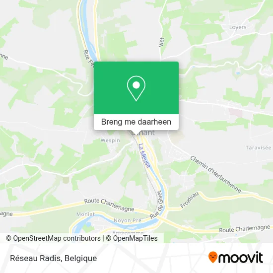 Réseau Radis kaart