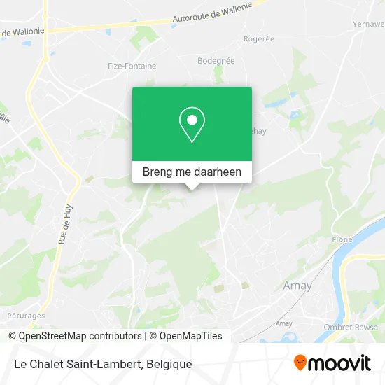 Le Chalet Saint-Lambert kaart