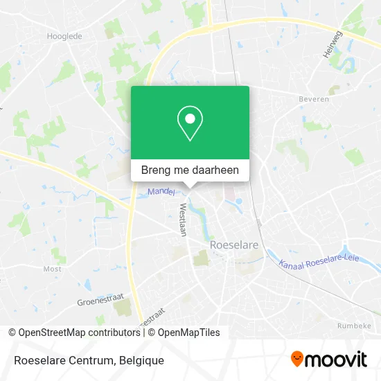 Roeselare Centrum kaart