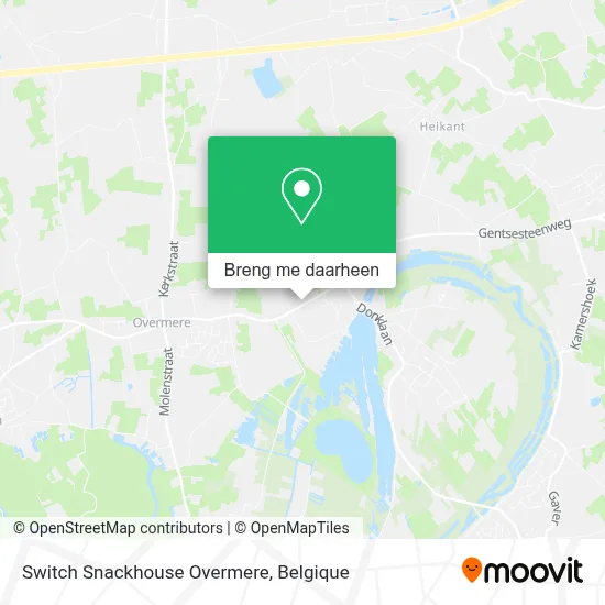 Switch Snackhouse Overmere kaart