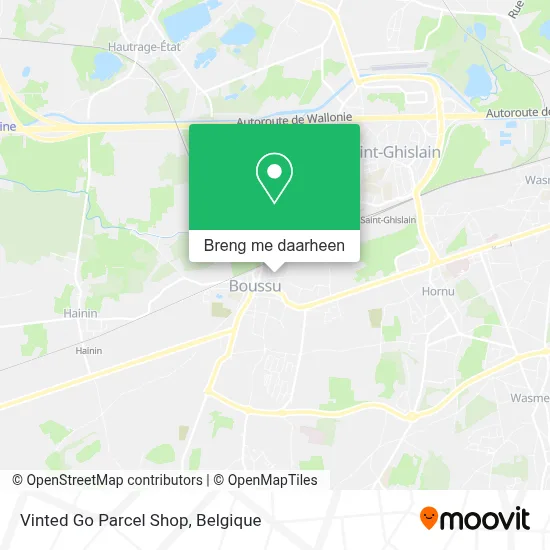 Vinted Go Parcel Shop kaart