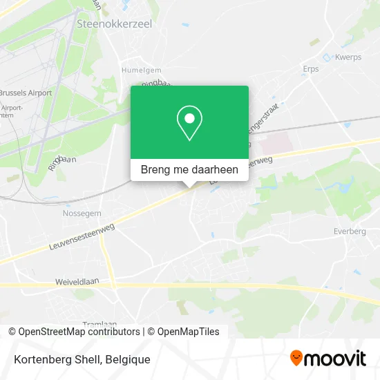 Kortenberg Shell kaart