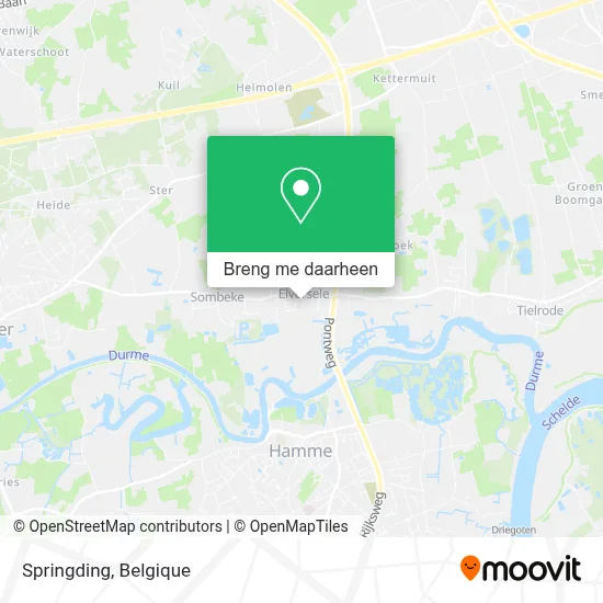 Springding kaart