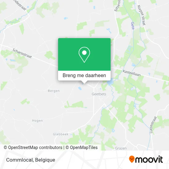 Commlocal kaart