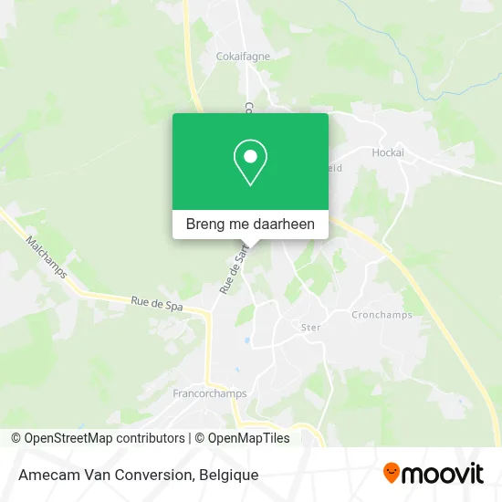 Amecam Van Conversion kaart