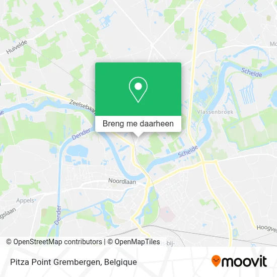 Pitza Point Grembergen kaart